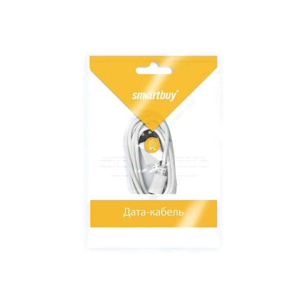 Фото Кабель usb/microusb 1,2м, белый, ik-12c white smartbuy