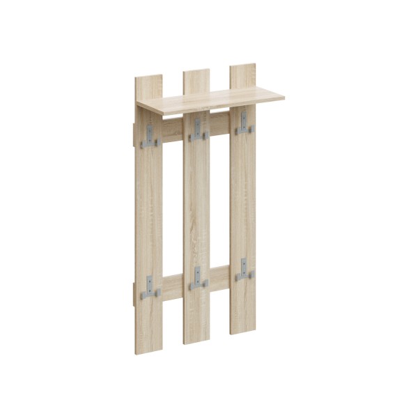 Фото Вешалка с крючками так-7 600х270х1180 (дуб сонома)