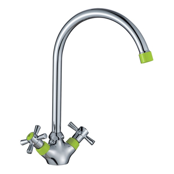 

смеситель для кухни вентильный decoroom dr46028-green