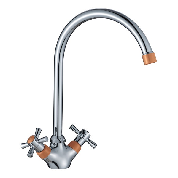 

смеситель для кухни вентильный decoroom dr46028-orange