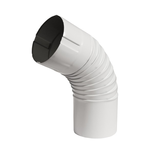 Колено, цвет сигнально-белый ral 9003, d-100 мм