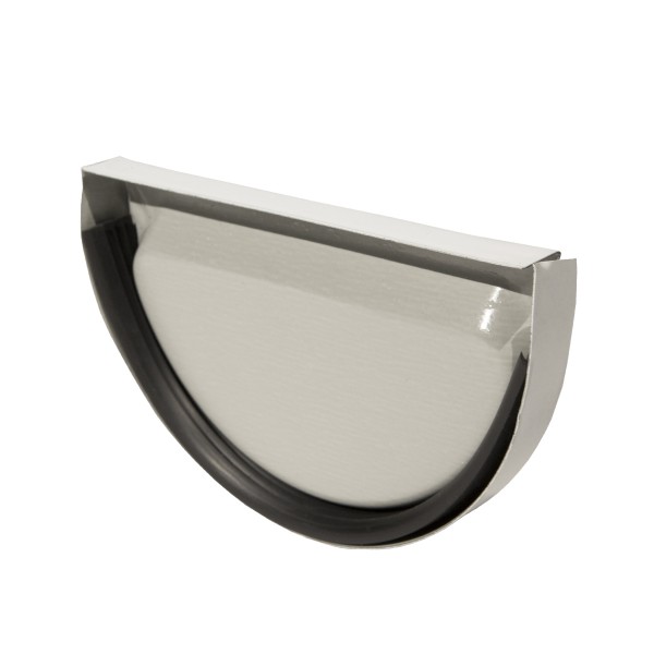 Фото Заглушка желоба, цвет сигнально-белый ral 9003, 125 мм