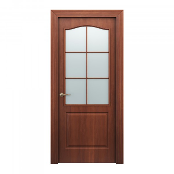 Фото Полотно дверное остекленное палитра,3d финиш-пленка 2000х600мм,итальянский орех