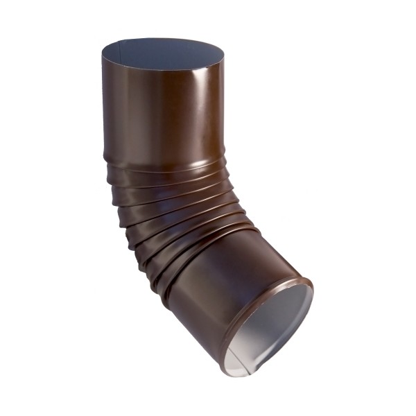 Фото Колено стока, цвет шоколадно-коричневый ral 8017, d-100 мм