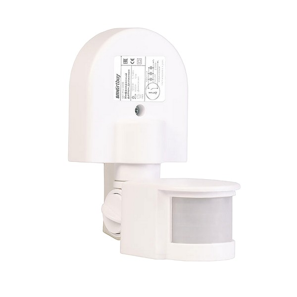 датчик движения инфракрасный настенный 1200вт до 12м ip44 sbl-ms-008 smartbuy 47100₽