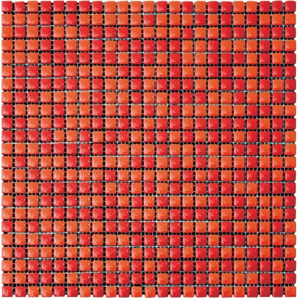 Фото Мозаика из стекла natural tc-11 красная 31.5x31.5