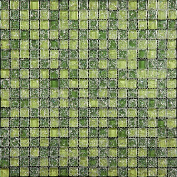 Фото Мозаика из стекла natural ice-06 зеленая 29.8x29.8