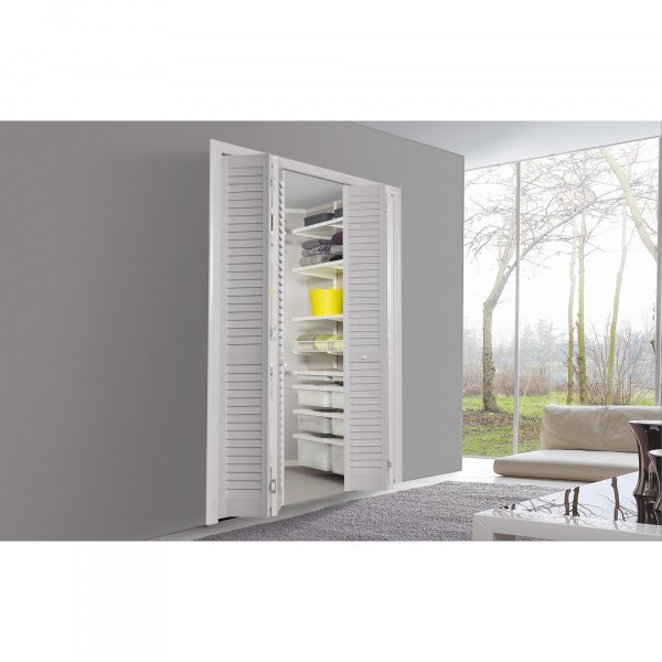 Фото Дверь жалюзийная серый ясень 1208мм