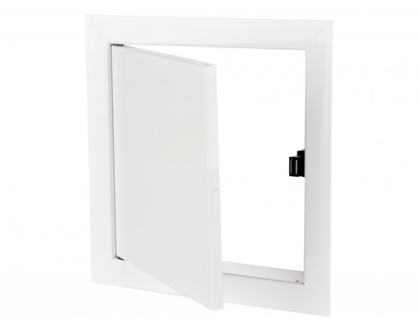 Фото Люк-дверца 300*300мм фланец, пластик, рамка 317*317мм, нажимной, д 300*300, vents