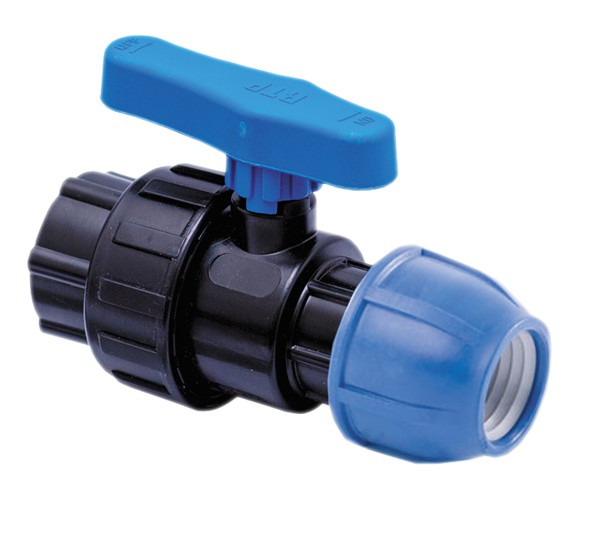 Фото Кран шаровый внутренняя трубная резьба/цанга d 20x1/2 