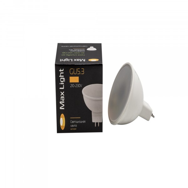 

лампа светодиодная maxlight jcdr led 6w 4000к gu5.3
