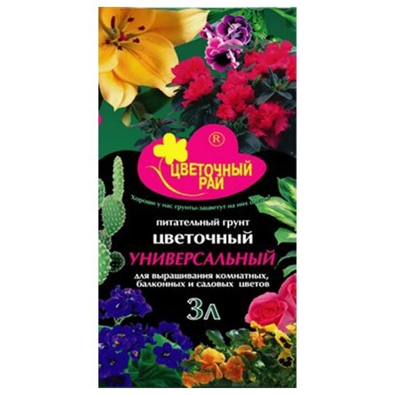 Фото Грунт универсальный цветочный 3л питательный  /бхз/