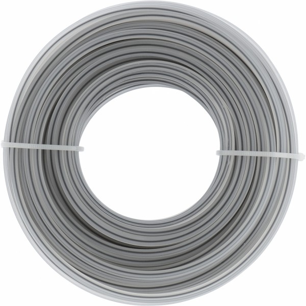 Фото Леска двухкомпонентная для триммера, круглая 2,4мм х 15м, extra cord denzel 96180