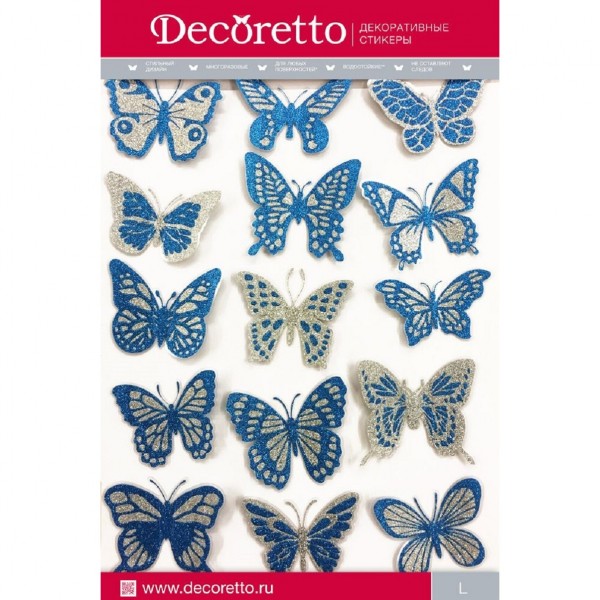 Фото Декоретто искрящиеся бабочки al 4701