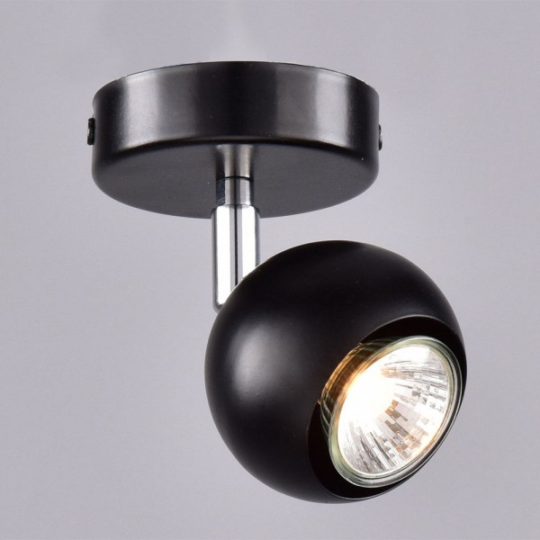 Фото Спот россвет астрал рс20722 bk+cr/1w gu10 1х40вт