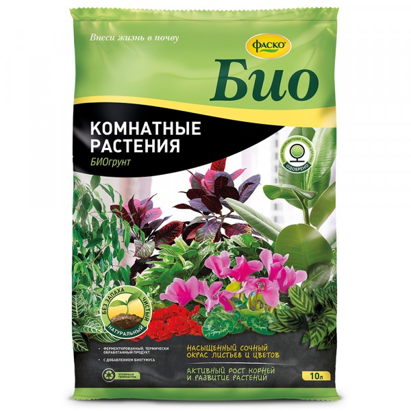 Фото Грунт для комнатных растений фаско био 10л