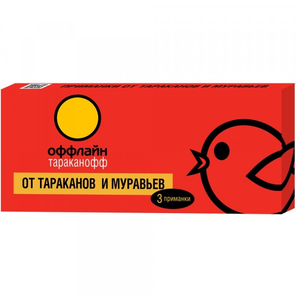 Фото Приманки от тараканов и муравьев тараканофф оффлайн 3шт of05020201