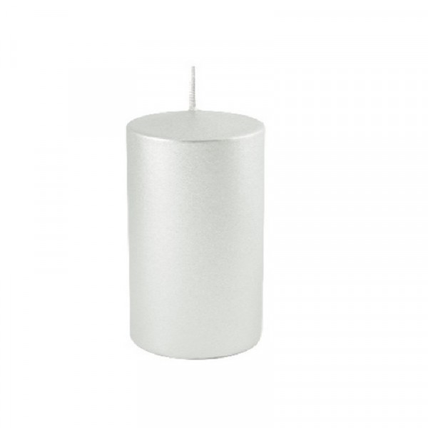 Фото Свеча-столбик kukina raffinata лакированная белый перламутр 56*80мм 300090