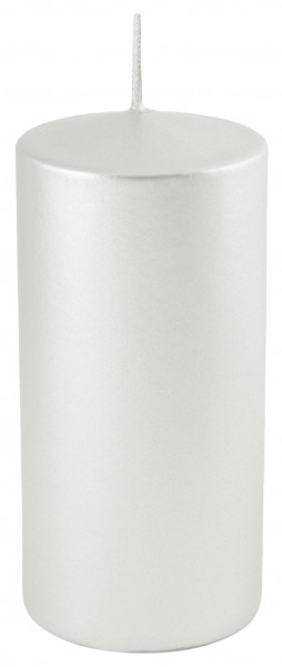 Фото Свеча-столбик kukina raffinata лакированная белый перламутр 56*120мм 300099