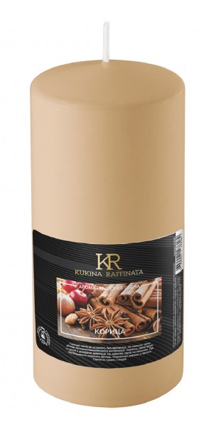 Фото Свеча-столбик ароматическая kukina raffinata корица 56*100мм 202868