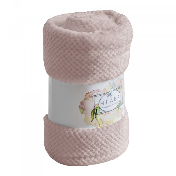 Фото Плед велсофт 1400х1900 (микрофибра окрашенная lg-25 сухая роза)