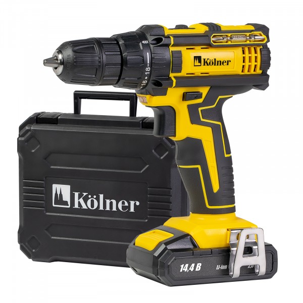 дрель аккумуляторная kolner kcd 1442lс 144в 2ач li-lon 10мм 2 аккум и кейс кн144-2лц 654700₽