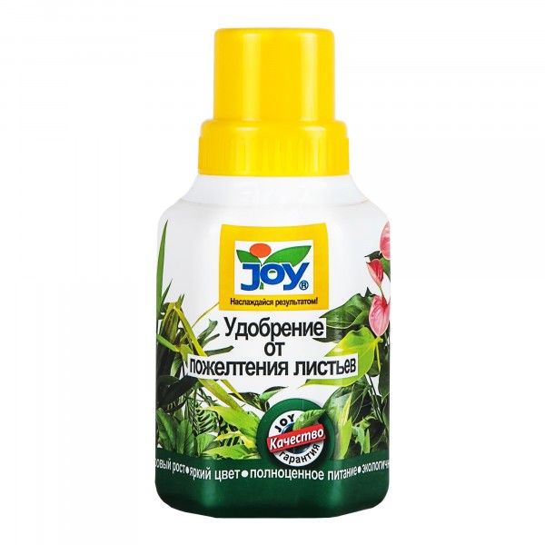Фото Удобреие жидкое от пожелтения листьев joy 0,25 л
