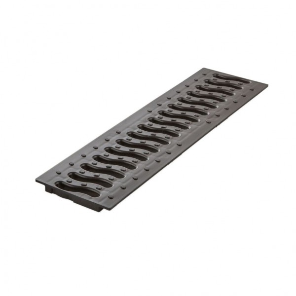 Фото Решетка к лотку ecoteck цвет черный, 49 х 13 см