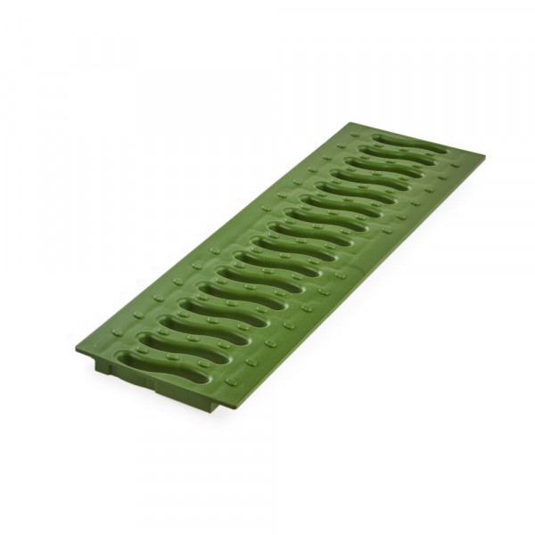 Фото Решетка к лотку ecoteck цвет зеленый папоротник, 49 х 13 см