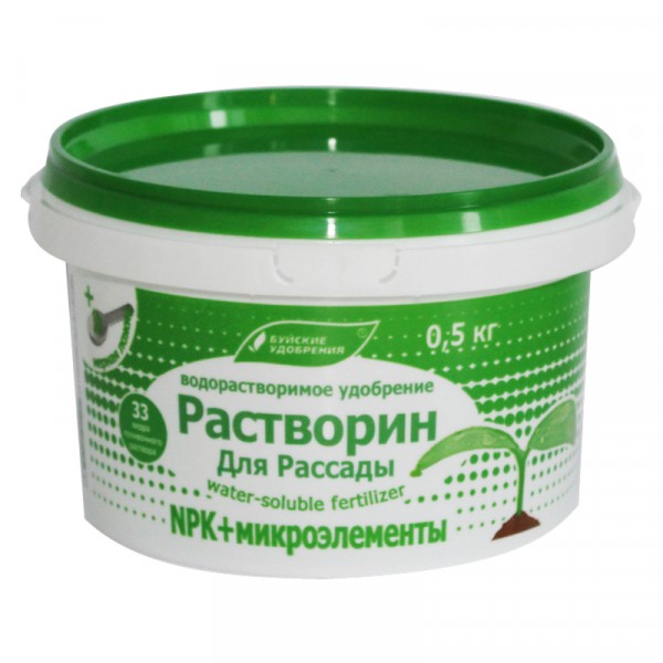 Фото Растворин для рассады 0,5 кг