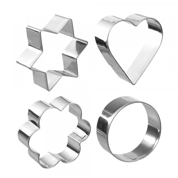 Формочки для печенья классика 4шт нерж.сталь 6см marmiton 17060