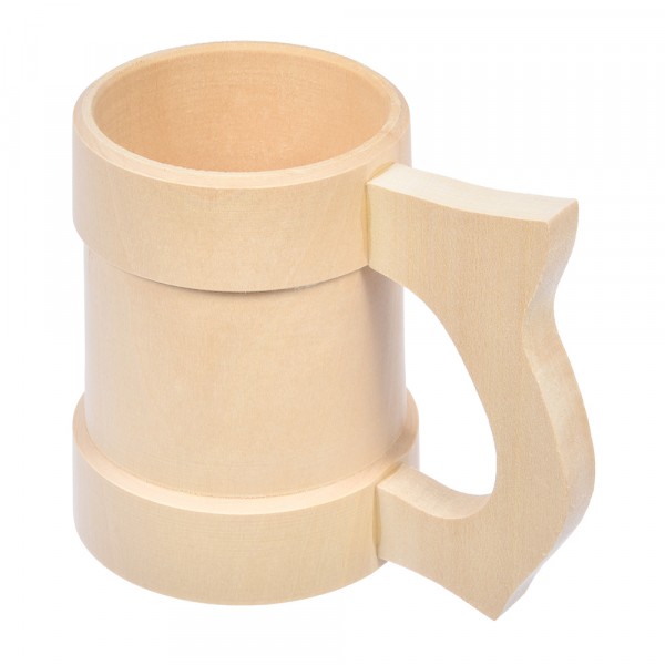 Фото Кружка точеная 0,5 л, липа банные штучки