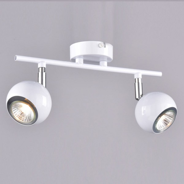 Фото Спот россвет портал рс20722 wt+cr/2c gu10 2х40вт ip20