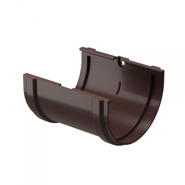 Фото Соединитель желоба docke standart, цвет темно-коричневый, 120 мм