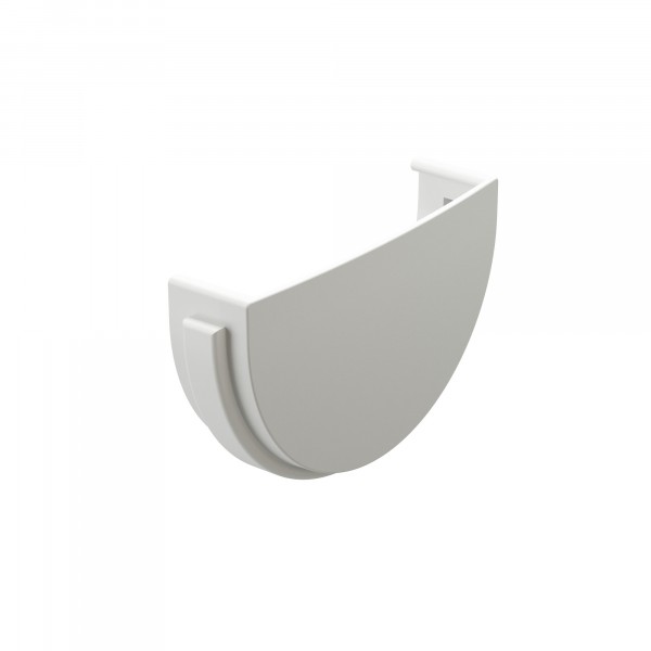 Заглушка желоба docke standart, цвет белый, 120 мм