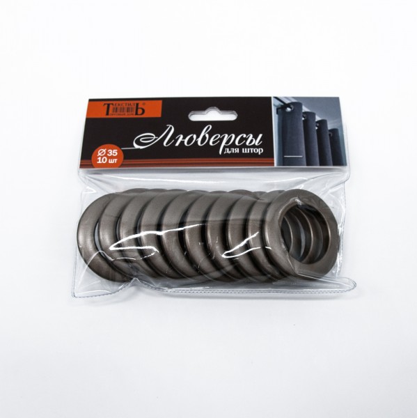 Фото Люверс d 35 упаковка 10 шт антик