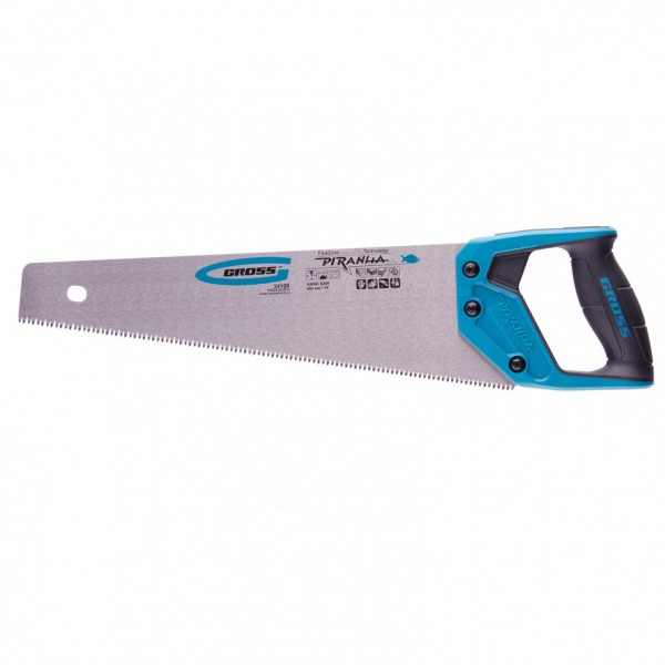 Фото Ножовка по дереву 400мм 7-8 tpi, 3d закал.зуб, двухкомп. ручка, gross 24109