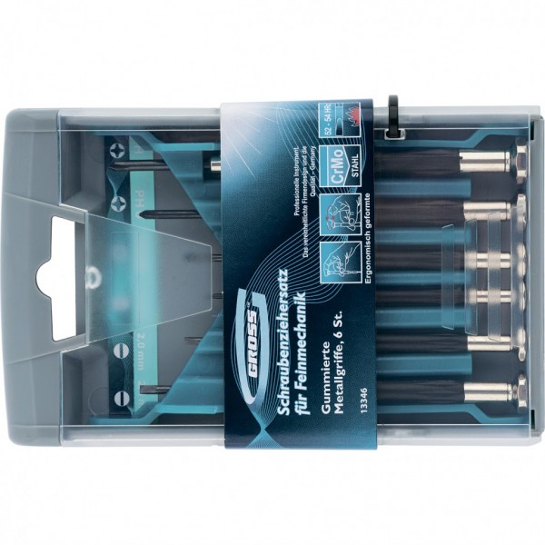 Фото Набор отверток 6 sl/ph с обрезин. рукоятками для точных работ, gross 13346