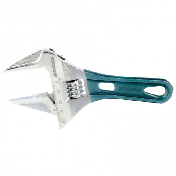 Фото Ключ разводной 160мм (max43мм) с металлической рукояткой, gross 15566