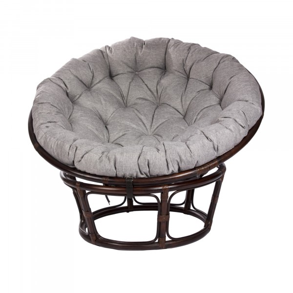 кресло для отдыха rattang design papasun chair с подушкой орех