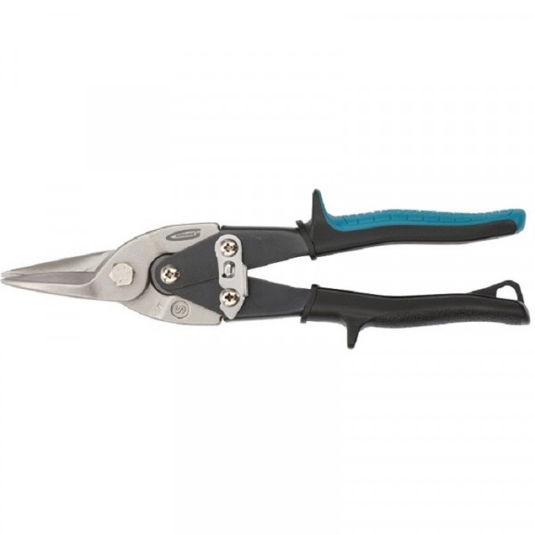 Фото Ножницы по металлу прямой рез 250мм, мах0.7мм,с двухкомпонентной рукояткой, gross 78325