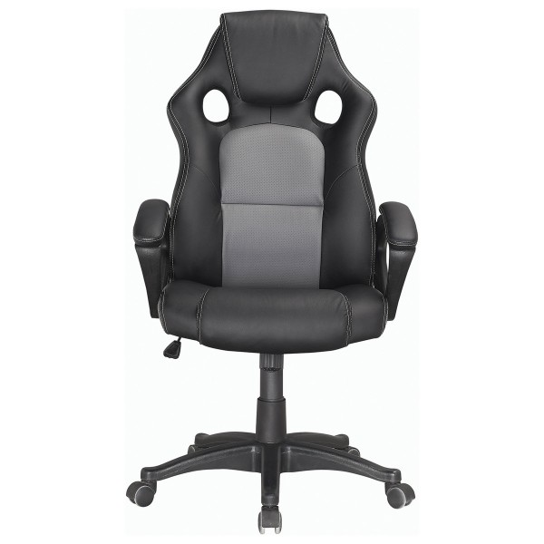 

кресло офисное brabix rider plus ex-544 экокожа черный/серый 531582