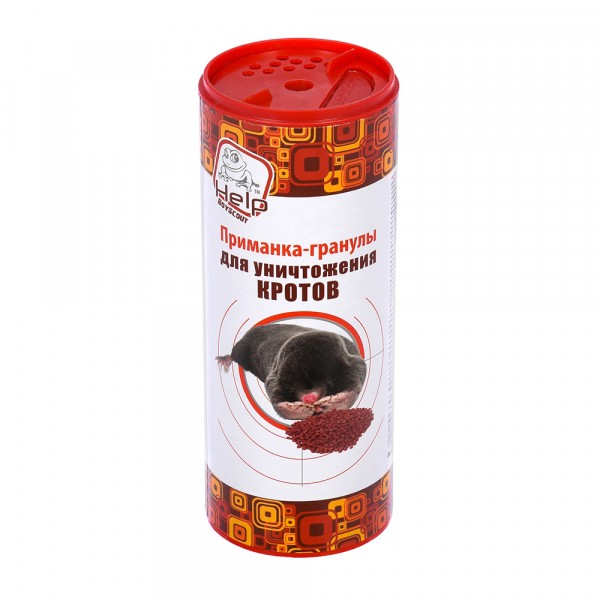 Фото Приманка-гранулы help для уничтожения кротов в банке 200 г