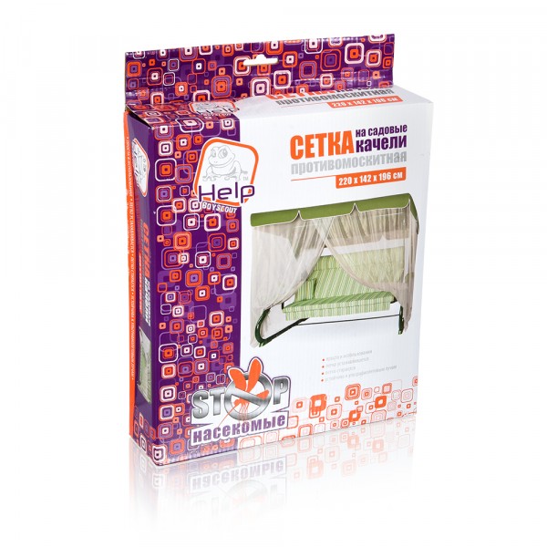 Фото Сетка противомоскитная help на садовые качели 220*142*196см