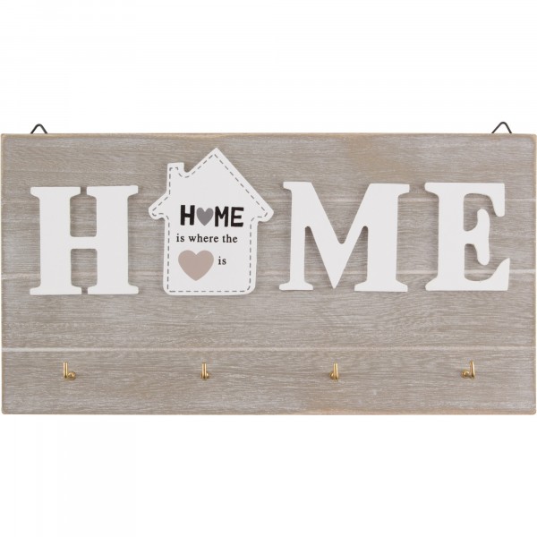 Фото Ключница настенная 25x2.5x13см волшебная страна 4крючка 005845