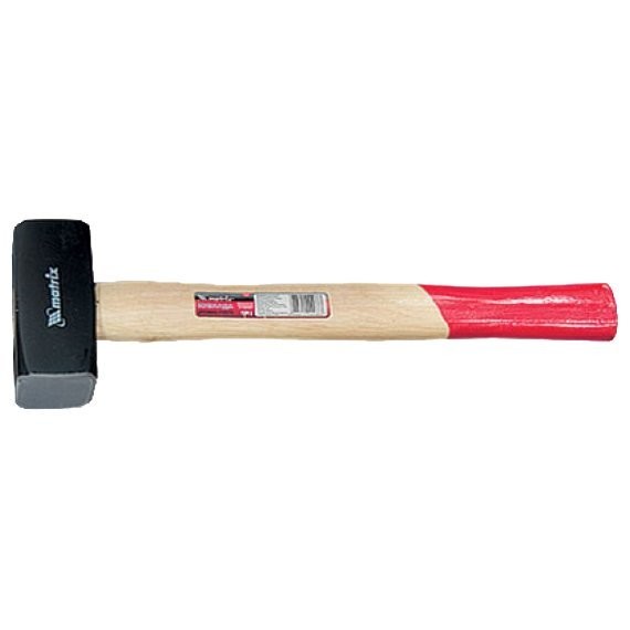 Фото Кувалда 2кг с деревянной двухцветной ручкой matrix 10904