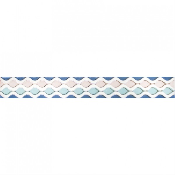 Фото Бордюр парижанка 60х7.5 синий 1506-0256