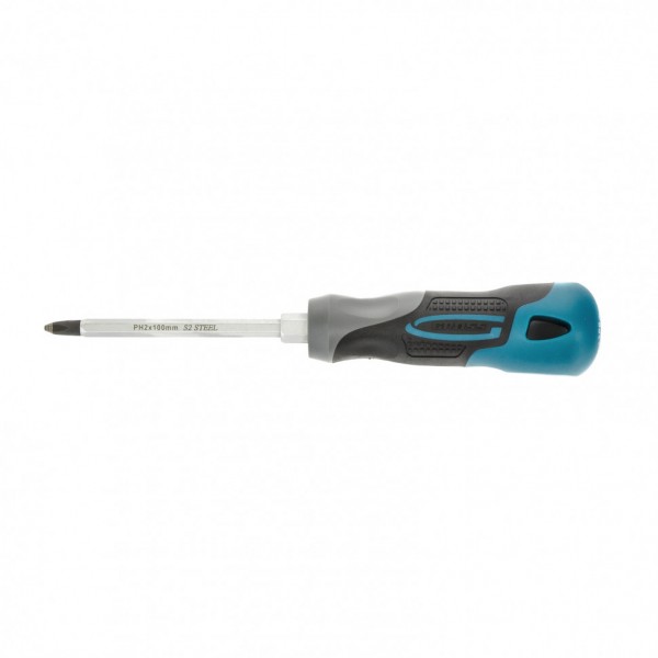 Фото Отвертка ph2x100 мм, s2, трехкомпонентная ручка gross 12144