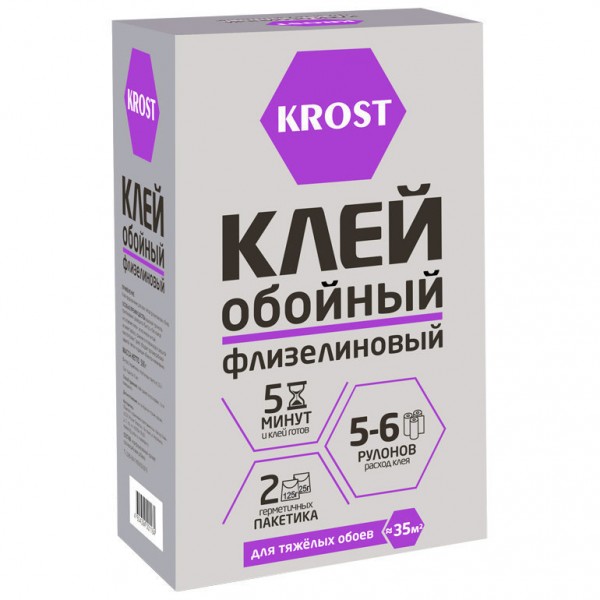 

клей для обоев krost флизелиновый 250г
