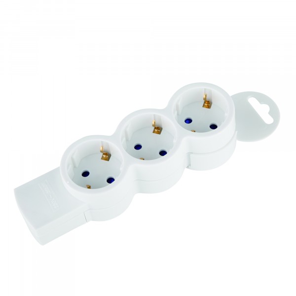 Фото Колодка 3гн, с/з, quick fix, 16a, 3680w, с детской защитой